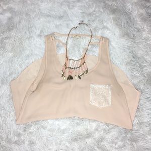 Light Creamy Peach Blouse